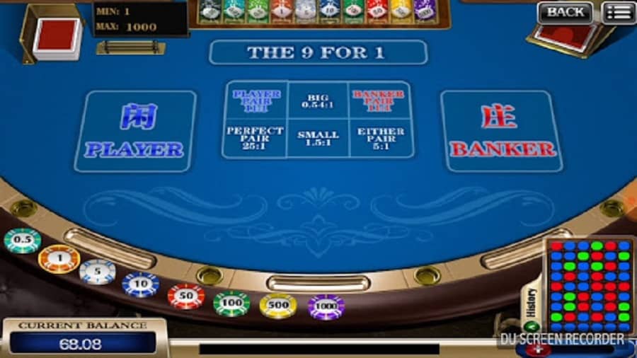 Huong dan cach choi bai cao (Baccarat) tai nha cai 12Bet