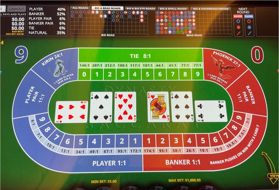 Lập luận cho các trò chơi Baccarat ở nền tảng trực tuyến và di động