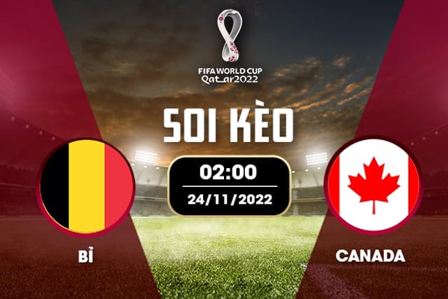 Soi kèo bóng đá W88.ws – Bỉ vs Canada, 24/11/2022– Giải World Cup